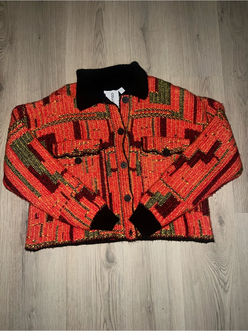 Collusion Geometric Sweater Size M